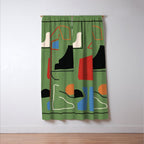 Modern Abstract Minimal Shapes 42 Window Curtain Gallery Image 3
