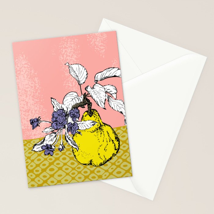 Super fruits - Pear  gift of the gods Stationery Card Gallery Image 2