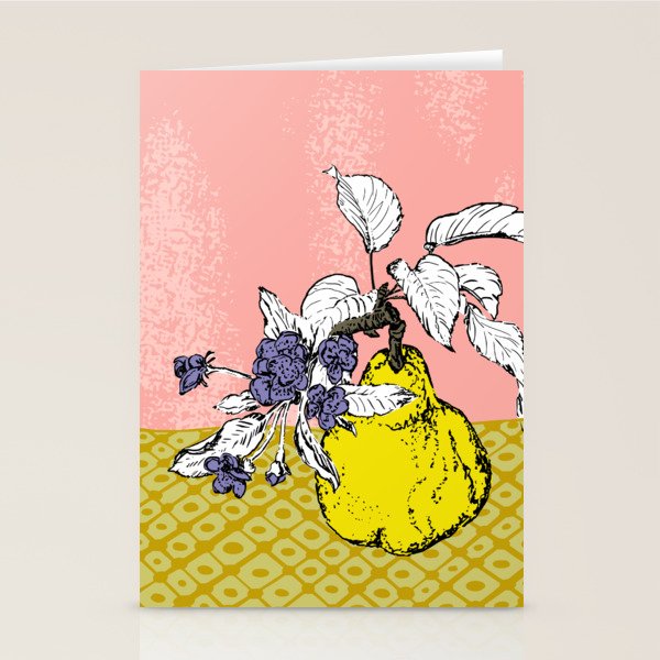 Super fruits - Pear  gift of the gods Stationery Card Gallery Image 1