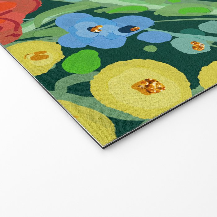 Vibrant Floral Terrarium Illustration Welcome Mat Gallery Image 2