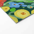 Vibrant Floral Terrarium Illustration Welcome Mat Gallery Image 2