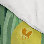 Vibrant Floral Terrarium Illustration Comforter Gallery Image 4
