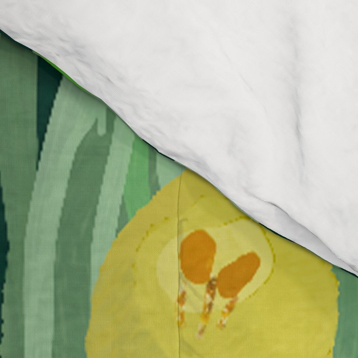 Vibrant Floral Terrarium Illustration Comforter Gallery Image 4