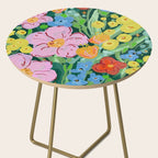 Vibrant Floral Terrarium Illustration Side Table Gallery Image 2
