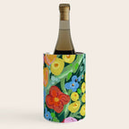 Vibrant Floral Terrarium Illustration Wine Chiller Gallery Image 3