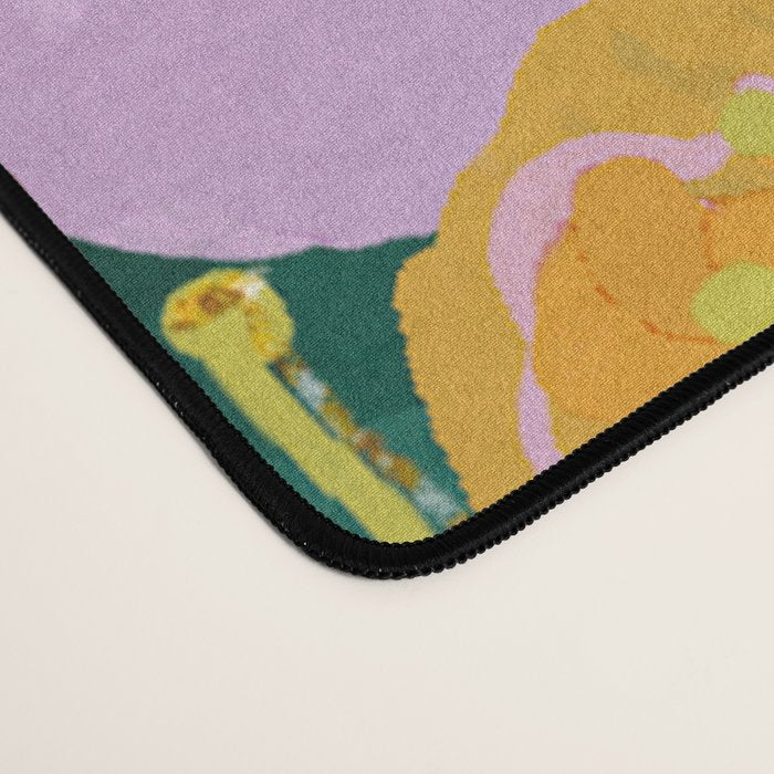 Vibrant Floral Terrarium Illustration Desk Mat Gallery Image 4