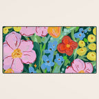 Vibrant Floral Terrarium Illustration Desk Mat Gallery Image 3