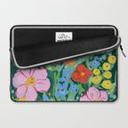 Vibrant Floral Terrarium Illustration Laptop Sleeve Gallery Image 2