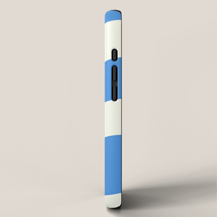 Ocean Blue Wavy Checkerboard  iPhone Case Gallery Image 2