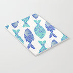 Indonesian Fish Duo - Navy & Turquoise Palette Notebook Gallery Image 3