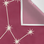 Taurus Zodiac Star Constellation Line Art Pink Wall Tapestry Gallery Image 3