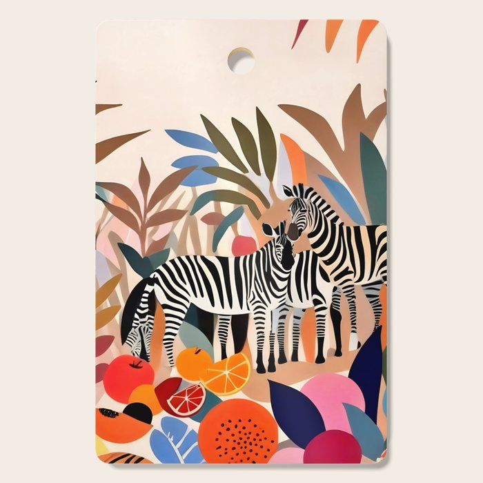 Three Zebras Cutting Board Gallery Image 1