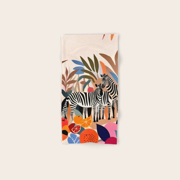 Three Zebras Bath Towel Gallery Image 1