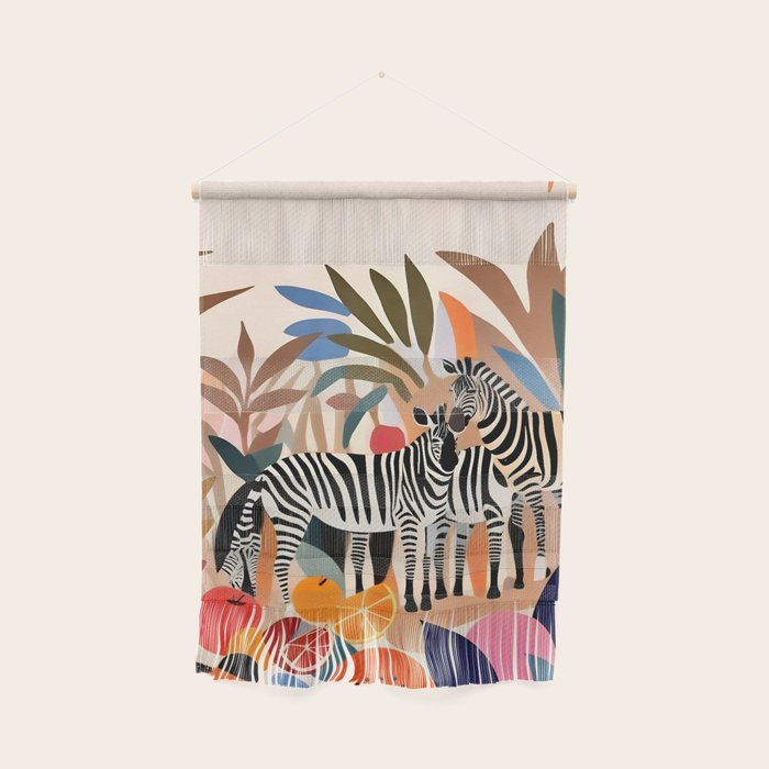Three Zebras Wall Hanging Gallery Image 1