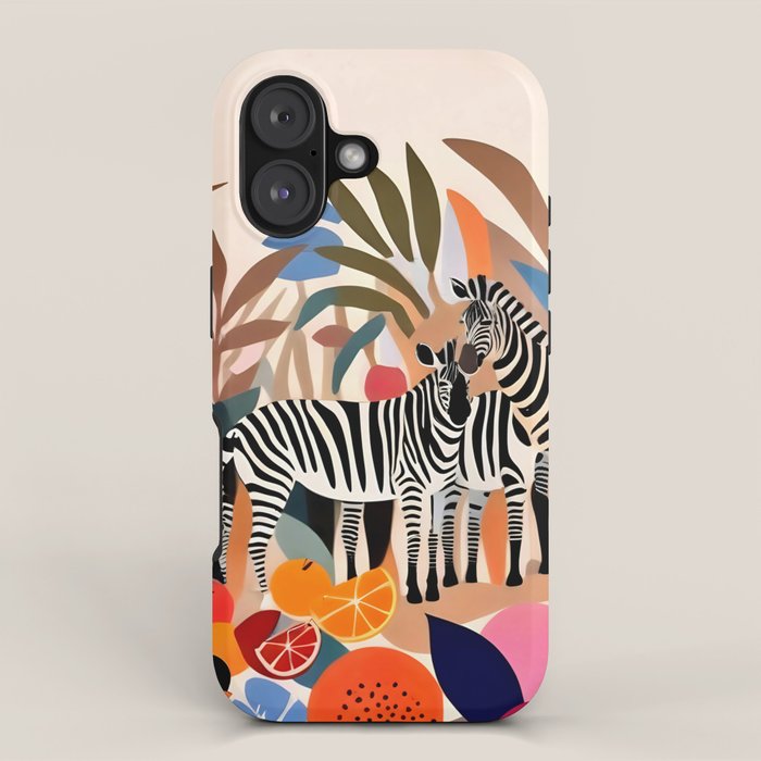 Three Zebras iPhone Case Gallery Image 1