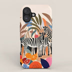 Three Zebras iPhone Case Gallery Image 1