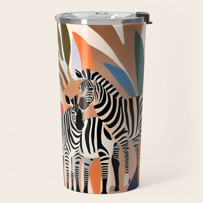 Three Zebras Travel Mug Gallery Image 2