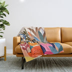 Three Zebras Throw Blanket Gallery Image 1