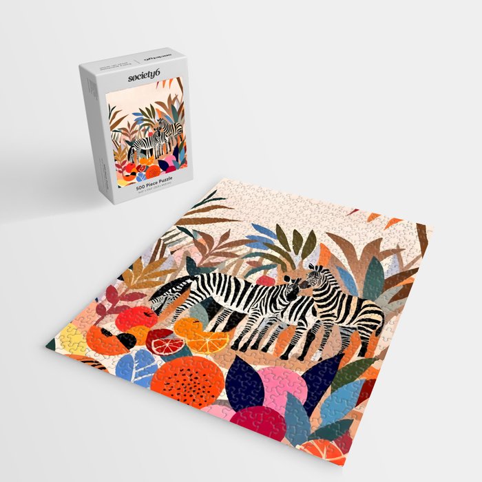 Three Zebras Jigsaw Puzzle Gallery Image 2
