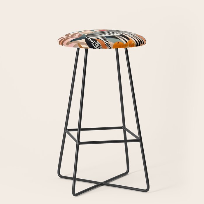 Three Zebras Stool Gallery Image 1