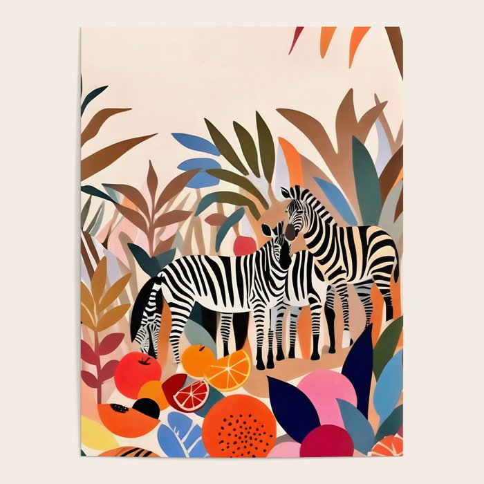 Three Zebras Poster Gallery Image 1