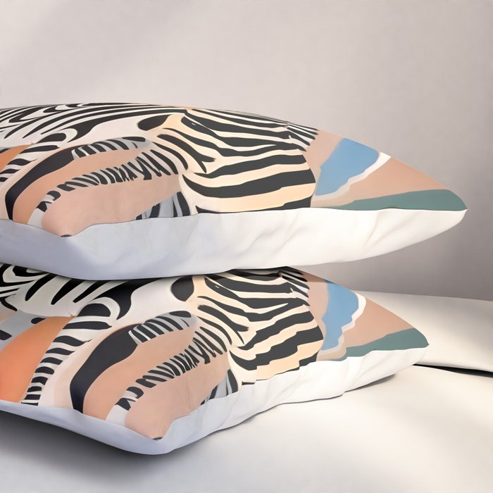 Three Zebras Pillow Sham Gallery Image 3