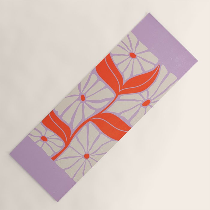 Plum & Flamingo: Les Fleurs | Flower Market Color Series 06 Yoga Mat Gallery Image 1