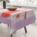Plum & Flamingo: Les Fleurs | Flower Market Color Series 06 Tablecloth Gallery Image 3