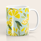 Lemon Blooms - Mint Coffee Mug Gallery Image 1