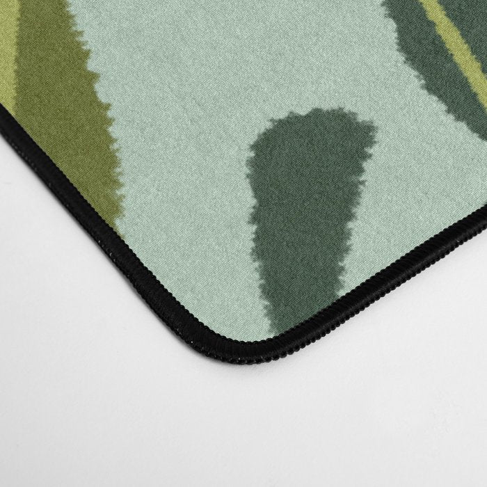 Lemon Blooms - Mint Desk Mat Gallery Image 4