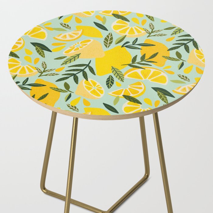 Lemon Blooms - Mint Side Table Gallery Image 2