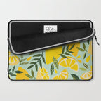 Lemon Blooms - Mint Laptop Sleeve Gallery Image 2