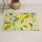 Lemon Blooms - Mint Rug Gallery Image 1