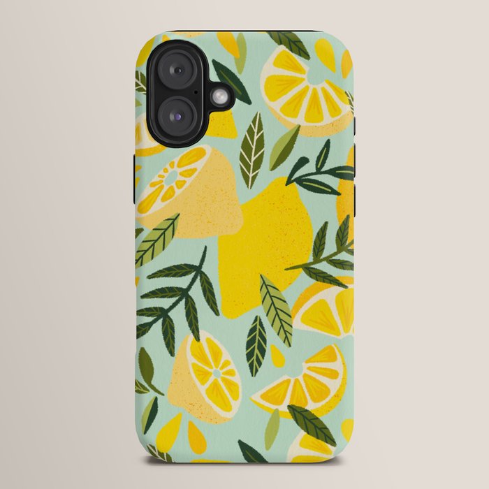 Lemon Blooms - Mint iPhone Case Gallery Image 14