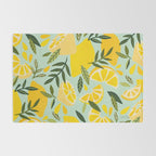 Lemon Blooms - Mint Rug Gallery Image 2