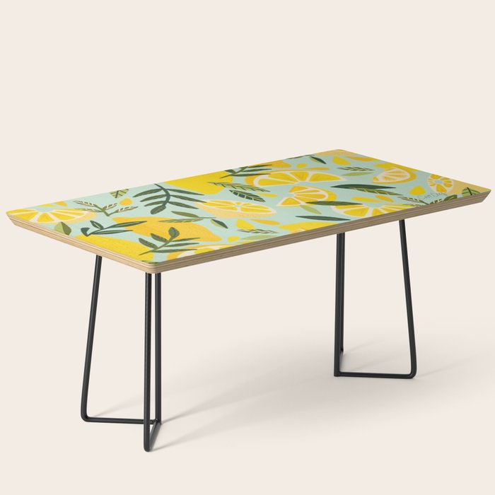 Lemon Blooms - Mint Coffee Table Gallery Image 1