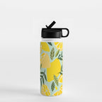 Lemon Blooms - Mint Water Bottle Gallery Image 1