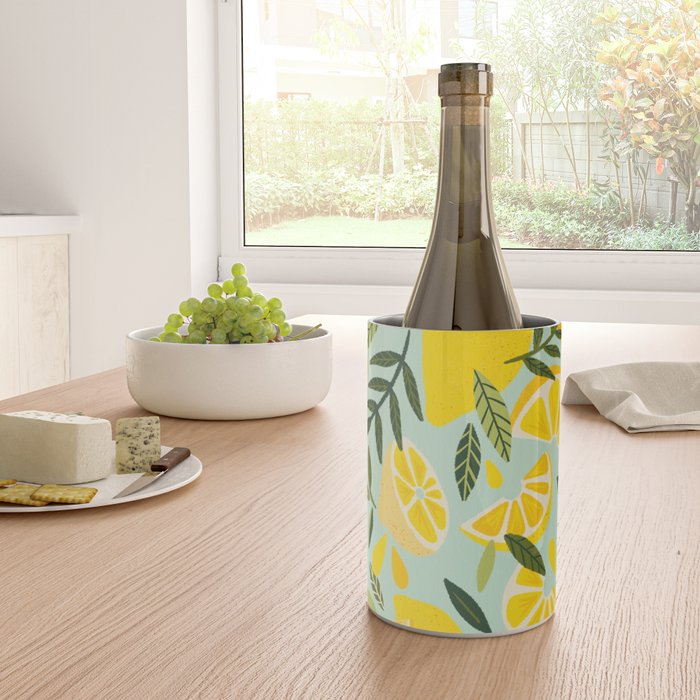 Lemon Blooms - Mint Wine Chiller Gallery Image 4