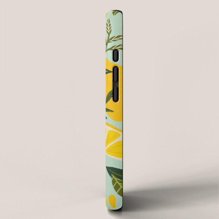 Lemon Blooms - Mint iPhone Case Gallery Image 2