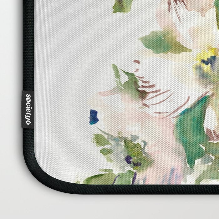 Chickadees and Dogwood Flowers Laptop Sleeve Gallery Image 3