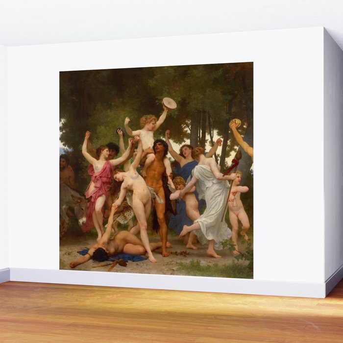 William-Adolphe Bouguereau "The Youth of Bacchus" Wall Mural Gallery Image 2