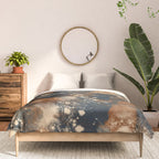 Earth watercolor splashes Comforter Gallery Image 3