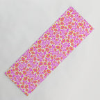 Tropical Blooms Pattern - Pink and Orange Yoga Mat Gallery Image 1
