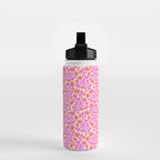 Tropical Blooms Pattern - Pink and Orange Water Bottle Gallery Image 2