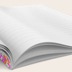 Tropical Blooms Pattern - Pink and Orange Notebook Gallery Image 2