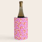 Tropical Blooms Pattern - Pink and Orange Wine Chiller Gallery Image 1