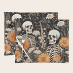 Bones and Blooms Skeleton Art Placemat Gallery Image 1