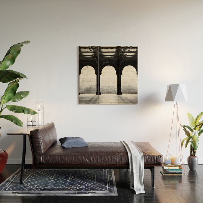 NYC Noir Wood Wall Art Gallery Image 2