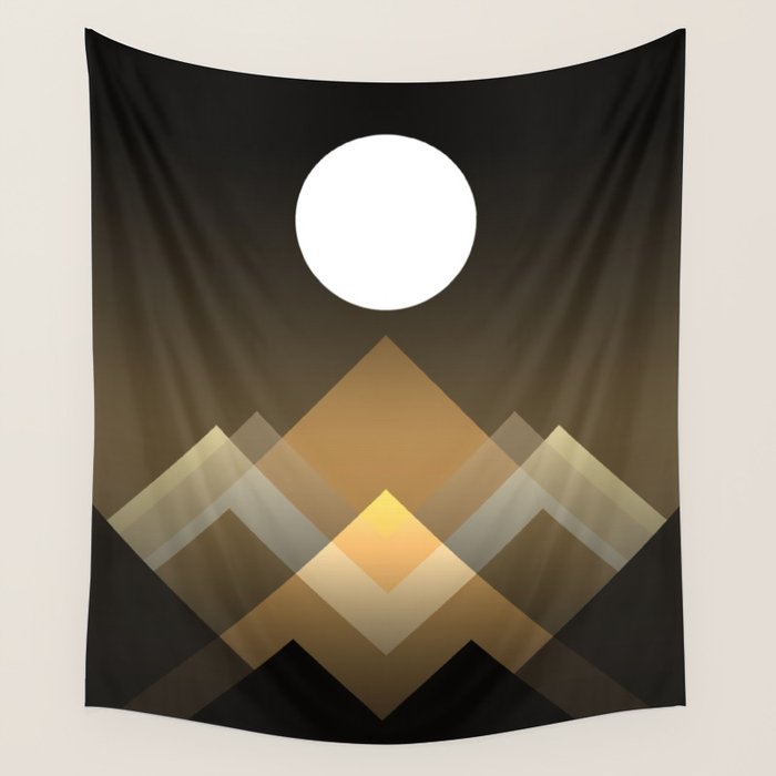 Path between hills Wall Tapestry Gallery Image 1