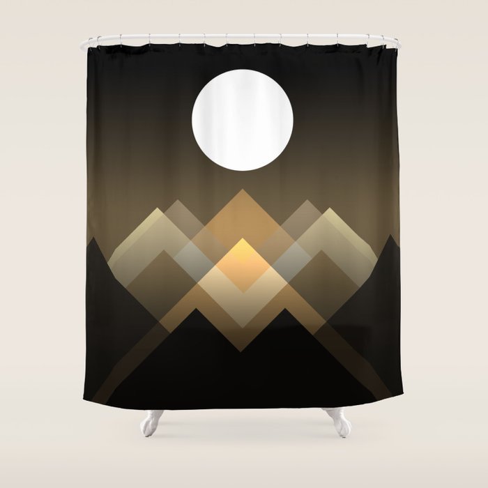 Path between hills Shower Curtain Gallery Image 1